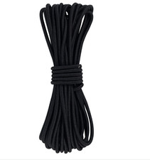 Gummikordel - Hutgummi - Rundgummi, 5 mm extra Stark 10 Meter  Schwarz Profiware