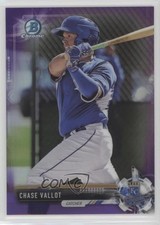 2017 Bowman Chrome Prospects Purple Refractor 228/250 Chase Vallot #BCP10 ib1