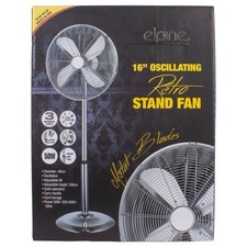 NEW 16 INCH CHROME PEDESTAL OSCILLATING STAND STANDING COOLING FAN HOME COOL AIR