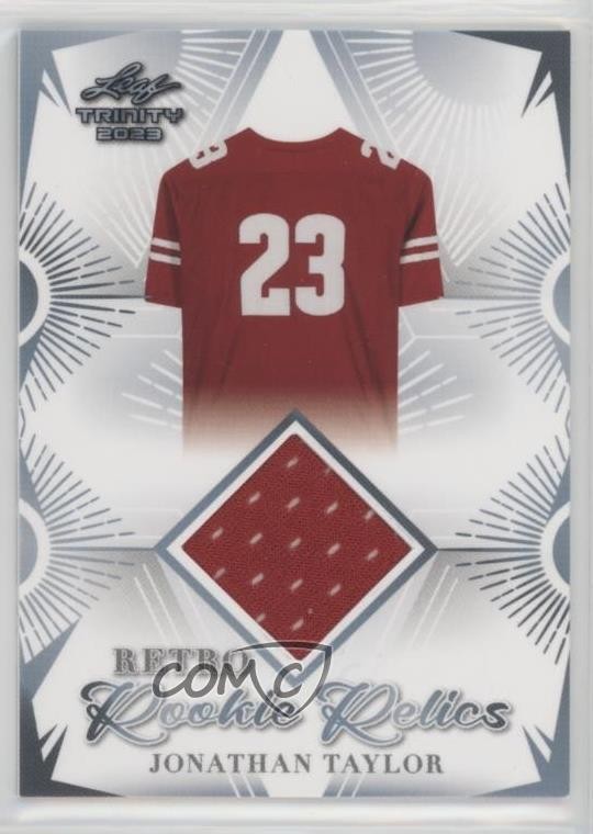 2023 Leaf Trinity Mega Box Retro Rookie Relics Jonathan Taylor #RRR-7 11n2