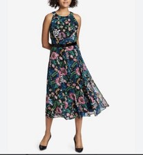 Tommy Hilfiger Women’s Floral Sleeveless Midi Dress; Sz. 4
