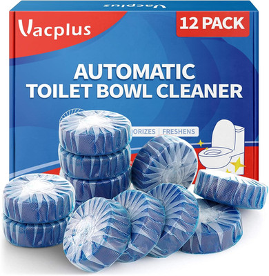 Vacplus Automatic Toilet Bowl Cleaner Tablets, Drop-In Tank Cleaner for Bathroom