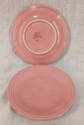 Lot Of Two Fiesta Rose Pink Salad Plate 7.25" Fiestaware USA Ceramic