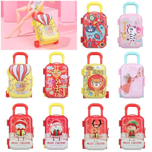Accessories Dollhouse Furniture Cartoon Animal Mini Toys Trunk Doll Suitcase