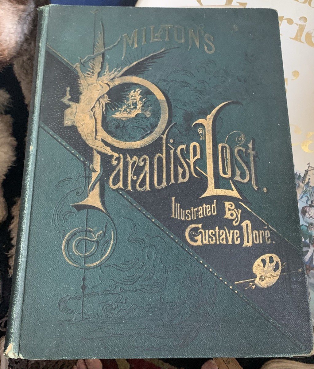 ANTIQUE 1886 John Milton's Paradise Lost Illustrated by Gustave