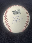 FREDDIE FREEMAN SIGNED AUTOGRAPHED OML 2024 WORLD SERIES BASEBALL MLB DODGERS