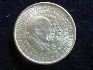 1/2 Dollar 1952 Washington Carver Silber ! vz !! RR !!
