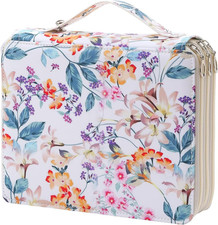 Portable Colored Printing Pattern Pencil Case Holds 120 Pcs Pencils Bag Organize