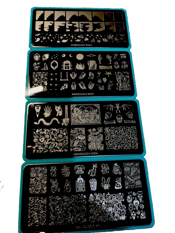Maniology Nail Stamping Plates Lot 2 Halloween