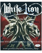 Mike Tramp White Lion Signed Autographed 8x10 Skulls Fan Photo ACOA