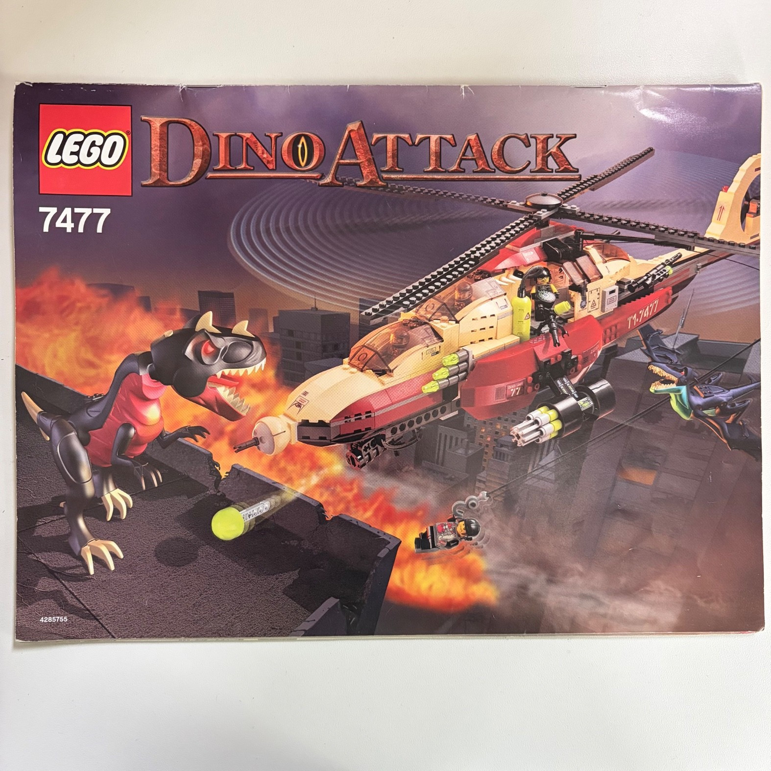 Lego Dino Attack T-1 Typhoon vs. T-Rex 7477 100% Complete Dinosaur Set no Box