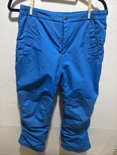 Lands End Kids Blue Squall Snow Pants Insulated Size 12 H Unisex Waterproof