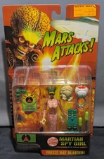 Trendmasters 1996 MARTIAN SPY GIRL Mars Attacks! 6" Figure "Try Me" Works - NEW