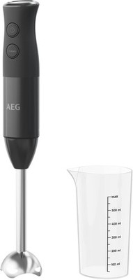 AEG HB4-1-4GG Stabmixer 2 Edelstahl Klingen Smoothie Edelstahl/grau Schwarz