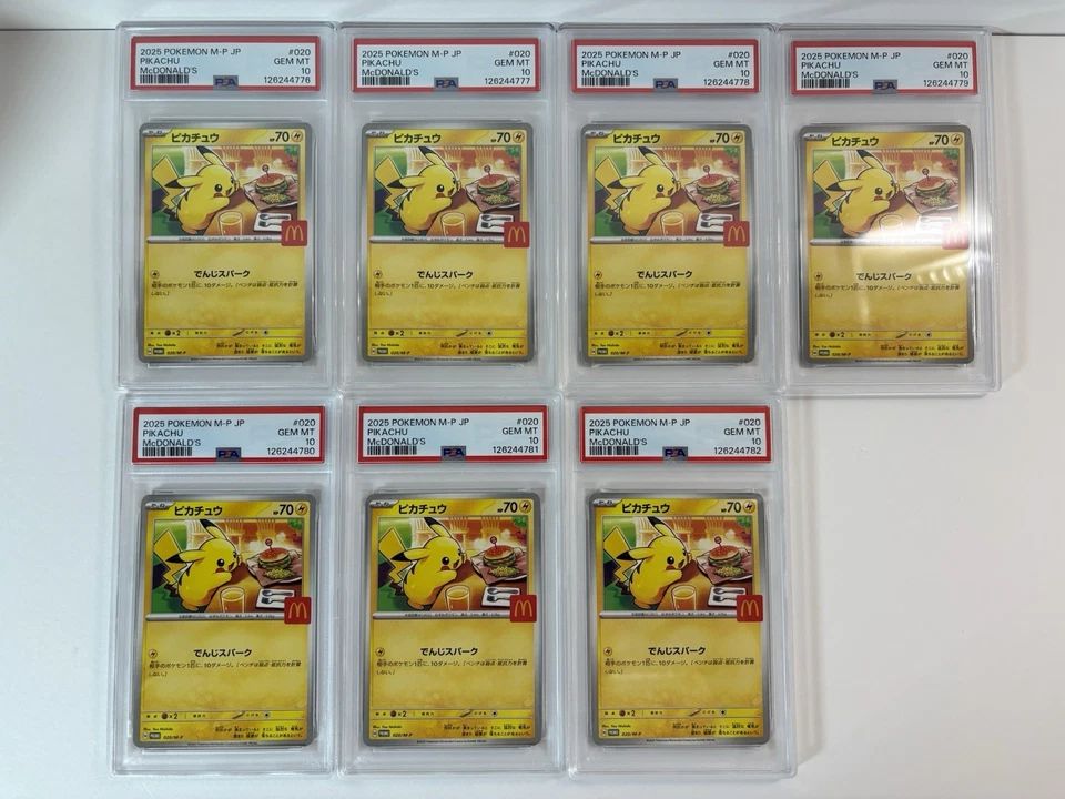 PSA 10 Pikachu 2025 McDonald's Promo 020/M-P Japanese Pokemon Card Gem Mint - Image 3 of 3