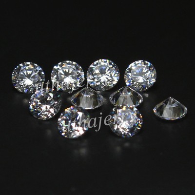 Natural Certified Round Brilliant Cut D Color VVS1 3.00 MM White Diamond 10 Pcs