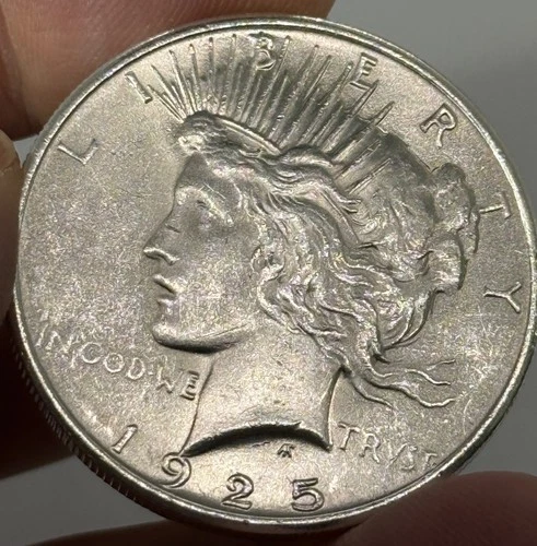 1925 P BU GEM PEACE SILVER DOLLAR UNC MS+++ U.S. MINT RARE COIN WOW!!!