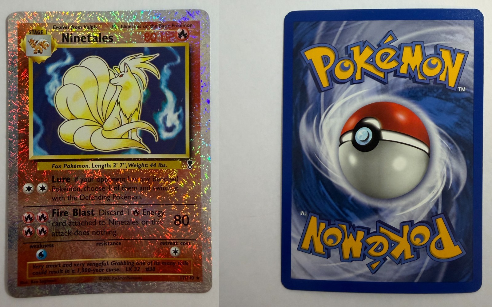 Pokemon TCG Legendary Collection Ninetales Reverse Holo 17/110 English NEAR MINT