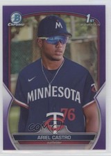 2023 Bowman Chrome Prospects Purple Refractor 177/250 Ariel Castro #BCP-203 n0c