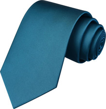 3.15"  8cm  Mens Solid Satin Tie Pure Color Necktie for Business and Wedding  Gi