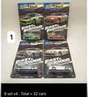 2024 Hot Wheels Silver Fast & Furious Nissan Skyline GT-R Brian Toyota Supra 32X