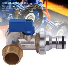 NEW Brass Angle Stop Valve For Kitchen Or Bathroom Sink Use