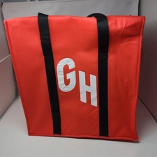 Grub Hub Red Insulated Lightweight Food Delivery Bag 18"x18"x9" Unused