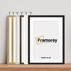 Thin Photo Frame Black Poster Frame Oak Walnut Silver Gold Narrow 2cm