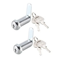 2Pcs Cam Locks 40mm Cylinder Length Fit for Max 1-3/8-inch Panel Keyed Different