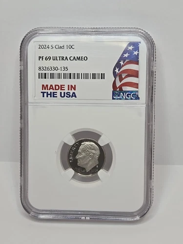 2024 S Clad Roosevelt Dime NGC PF69 Ultra Cameo - Made In USA Holder