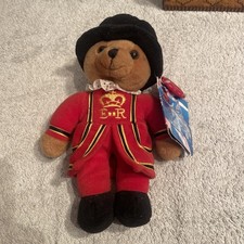 Keel Toys London Beefeater teddy Bear With Tags limited edition in VGC 23cm  