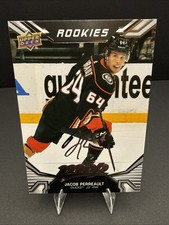 Jacob Perreault #225 Upper Deck MVP Silver Script NHL 2022-23 Anaheim Ducks RC