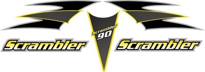 1999 2000 2001  Polaris Scrambler 90 ATV Decal Kit