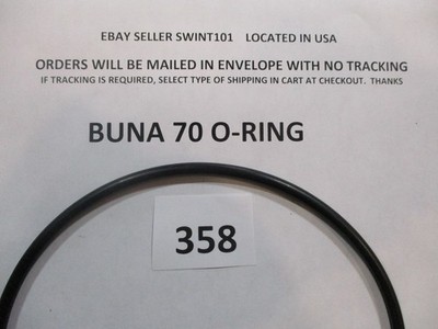 358 O-ring 5-5/8'' ID x 6'' OD x 3/16'' thick. Buna-70.  Quan 1.