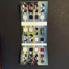 2025 Leaf 12 Mem On The Field /25 #MF-6 Booklet  Favre Young Kelly Smith Rice