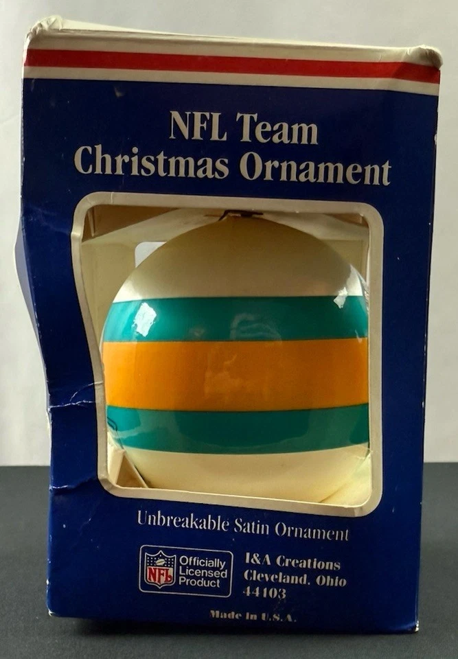 Adorno vintage del equipo de los Miami Dolphins NFL años 80 - Hecho en EE. UU. Foto 2 de 4