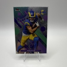 Topps 2025 Topps Finest Football Puka Nacua #166 Los Angeles Rams