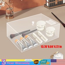 Clear Display Case Acrylic Show Box Dustproof 35 25 12cm for Collectibles Crafts