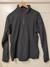 GILL Sailing Womens Black Thermal Micro Fleece Size 12 1/4 Pullover Mid Layer