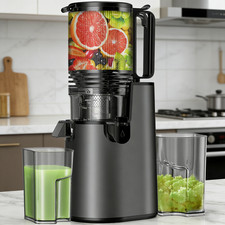 Cold Press Juicer Slow Masticating Machines with 5.4" Extra Large Feed Chute Fit