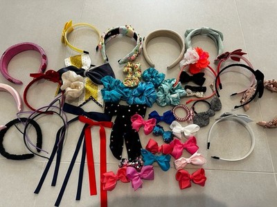 Huge Lot of Girls Headbands Hair Accessories Headbands, Bows, Clips, Fancy, Baby