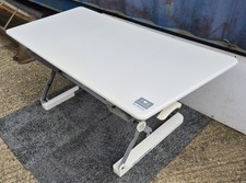 Yo-Yo Desk 120 Triple Monitor Standing Desk Converter Height Adjustable White