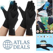 Full Finger Compression Gloves for Arthritis - X-Large with Touch Screen Ease