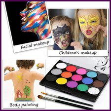 Water-soluble 15 color face body paint palette cosmetic safe,non-toxic Christmas
