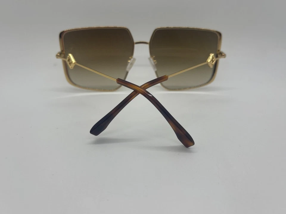 NUEVO FENDI FE40018U 30F GAFAS DE SOL CUADRADAS DORADAS 59-14-140mm Viene con Juego Completo Foto 4 de 4