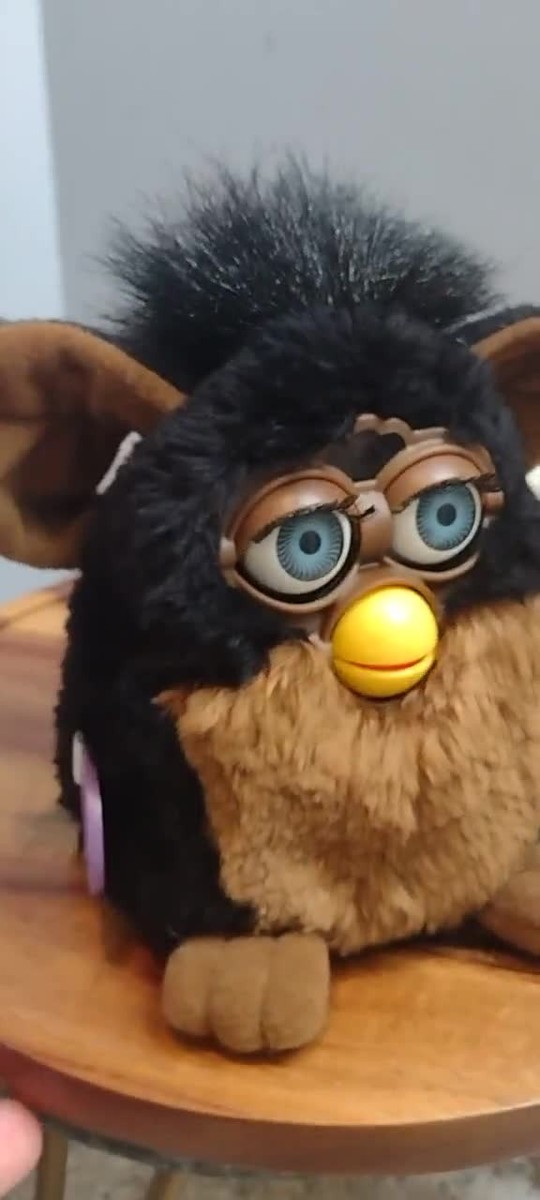 Vintage 1998 Furby Gorilla - Black & Brown, Blue Eyes (WORKING) | eBay