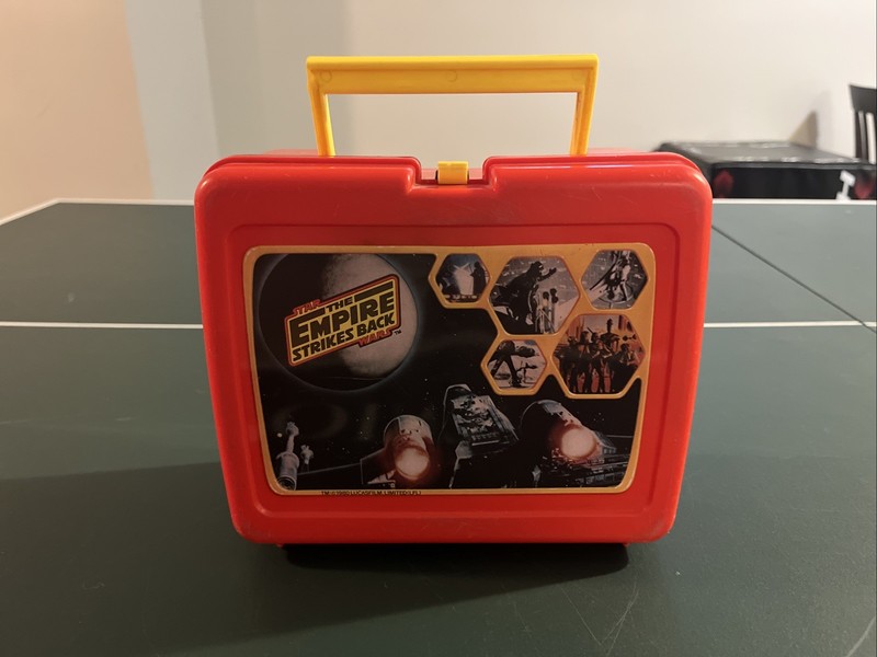 1980 Star Wars Empire Strikes Back Lunch Box Plastic Cup Thermos Complete - USA