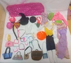 Lot of Vintage Clothes accessories for Barbie and Other Dolls See All Pictures