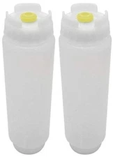 FIFO - 16 oz Squeeze Plastic Bottle For Kitchen (2-Pack) CLEAR