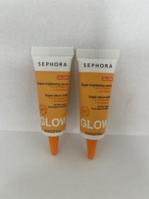 2x Sephora Glow Super Brightening Serum 7% Vitamin C + Vitamin E 0.27oz